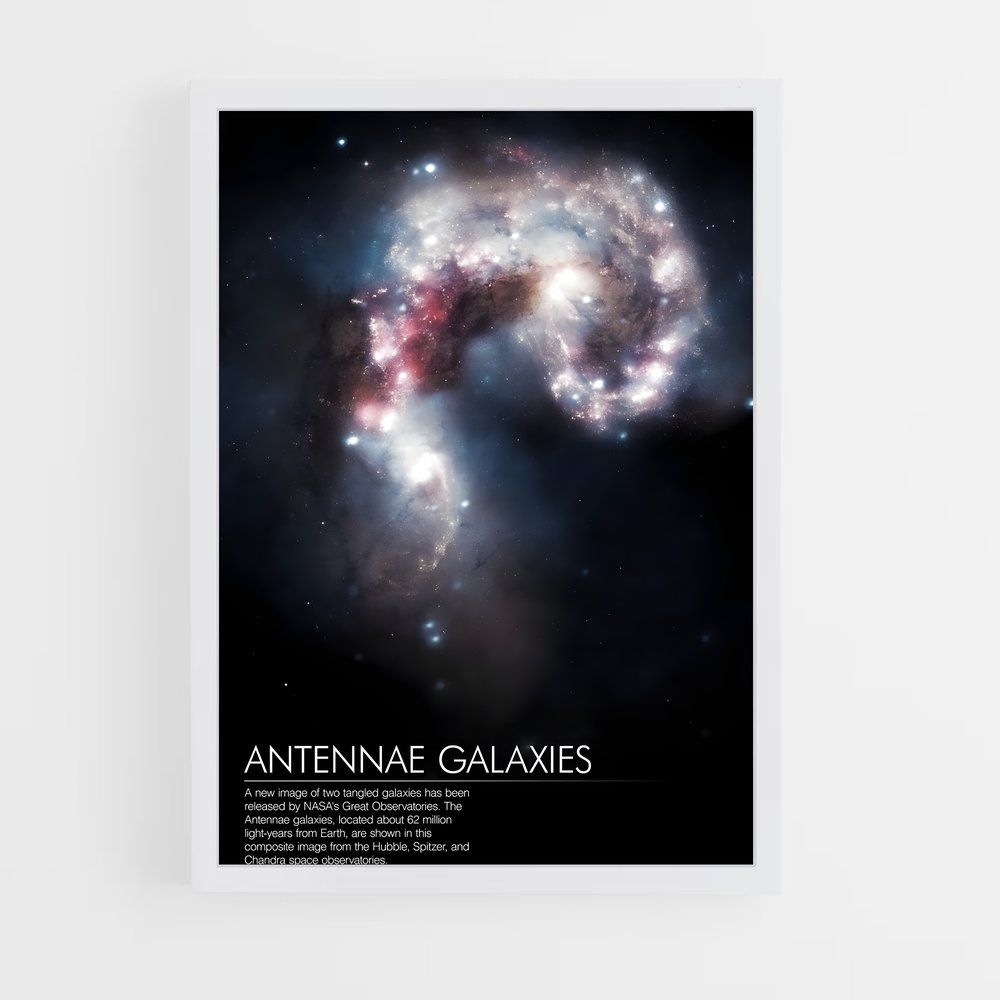 Poster magnifiques galaxies des Antennes (vue 3)